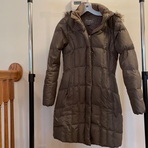 Eddie Bauer Brown Down Parka